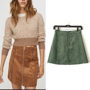 Aritzia Wilfred Free | Zip-Up Mini Skirt